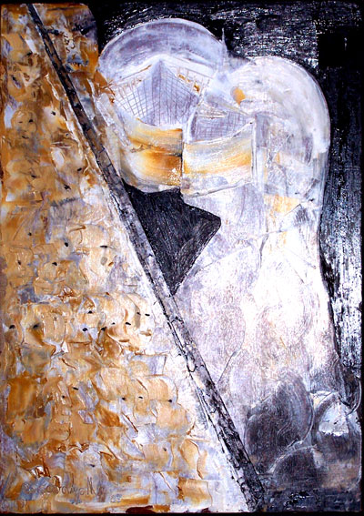 Amanti, olio, 60×40 cm