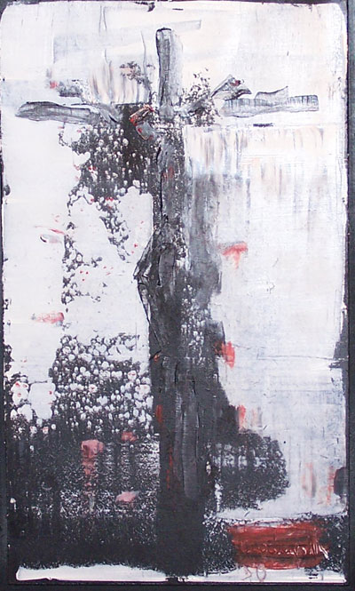 Cristo, olio, 40×50 cm