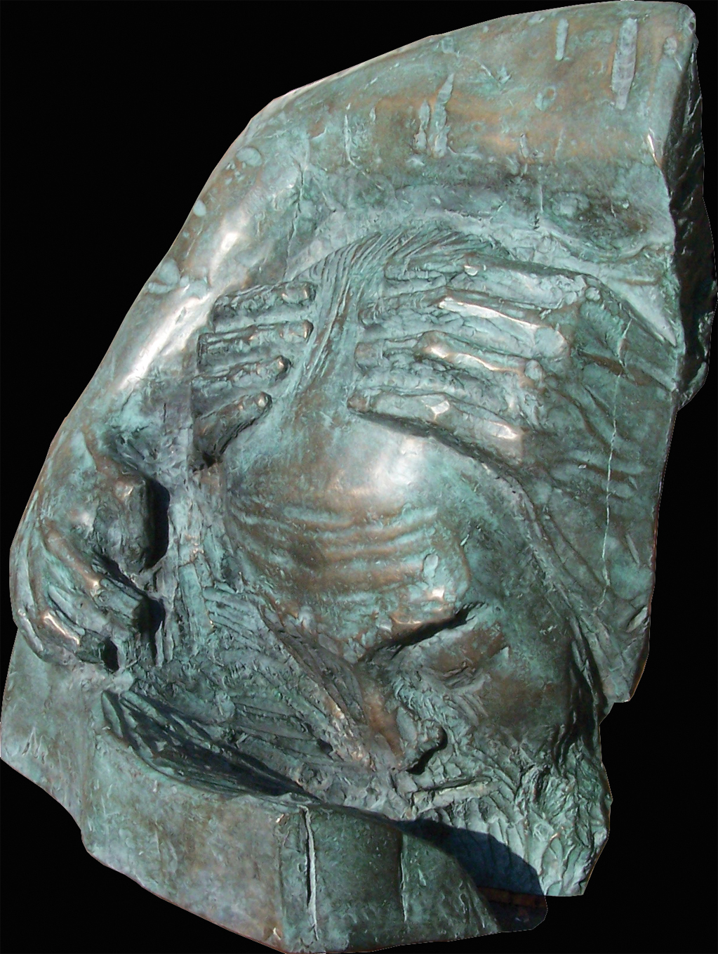 Conflitto e speranza, bronzo, 36×48×30 cm