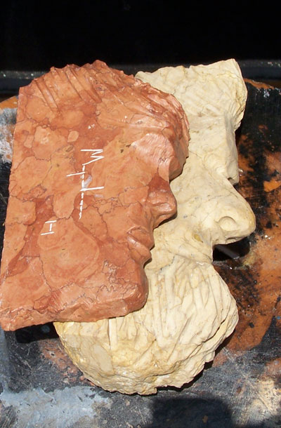 Incontri, marmo, 32×22×8 cm