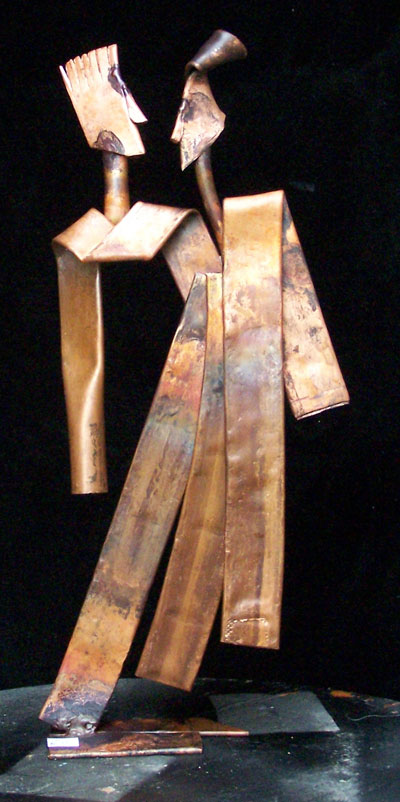 Incontri, rame, 25×10×4 cm